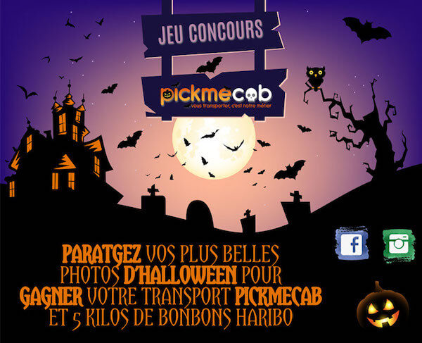 Pickmecab demande à ses fans de partager leur meilleure photo d’Halloween sur les réseaux sociaux.