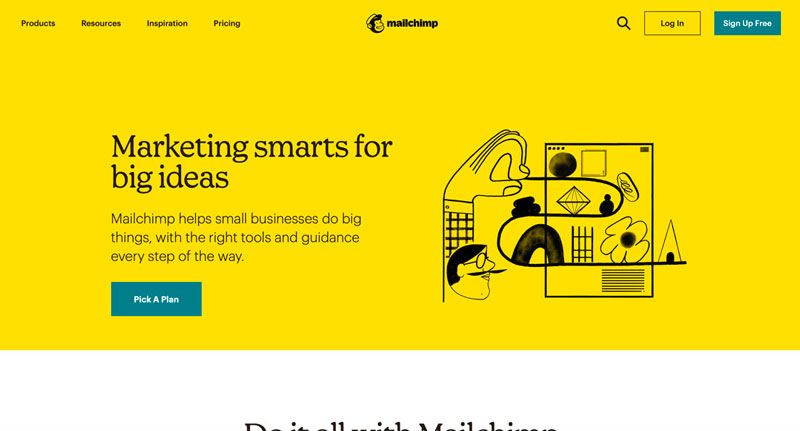 Mailchimp, plateforme de routage qui permet de créer des campagnes d’emailing professionnel