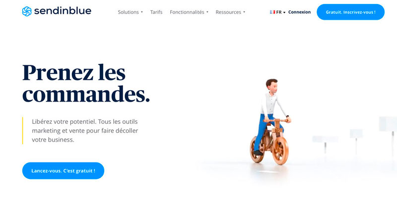 SendinBlue est une solution emailing qui permet de créer et d'envoyer vos emails marketing