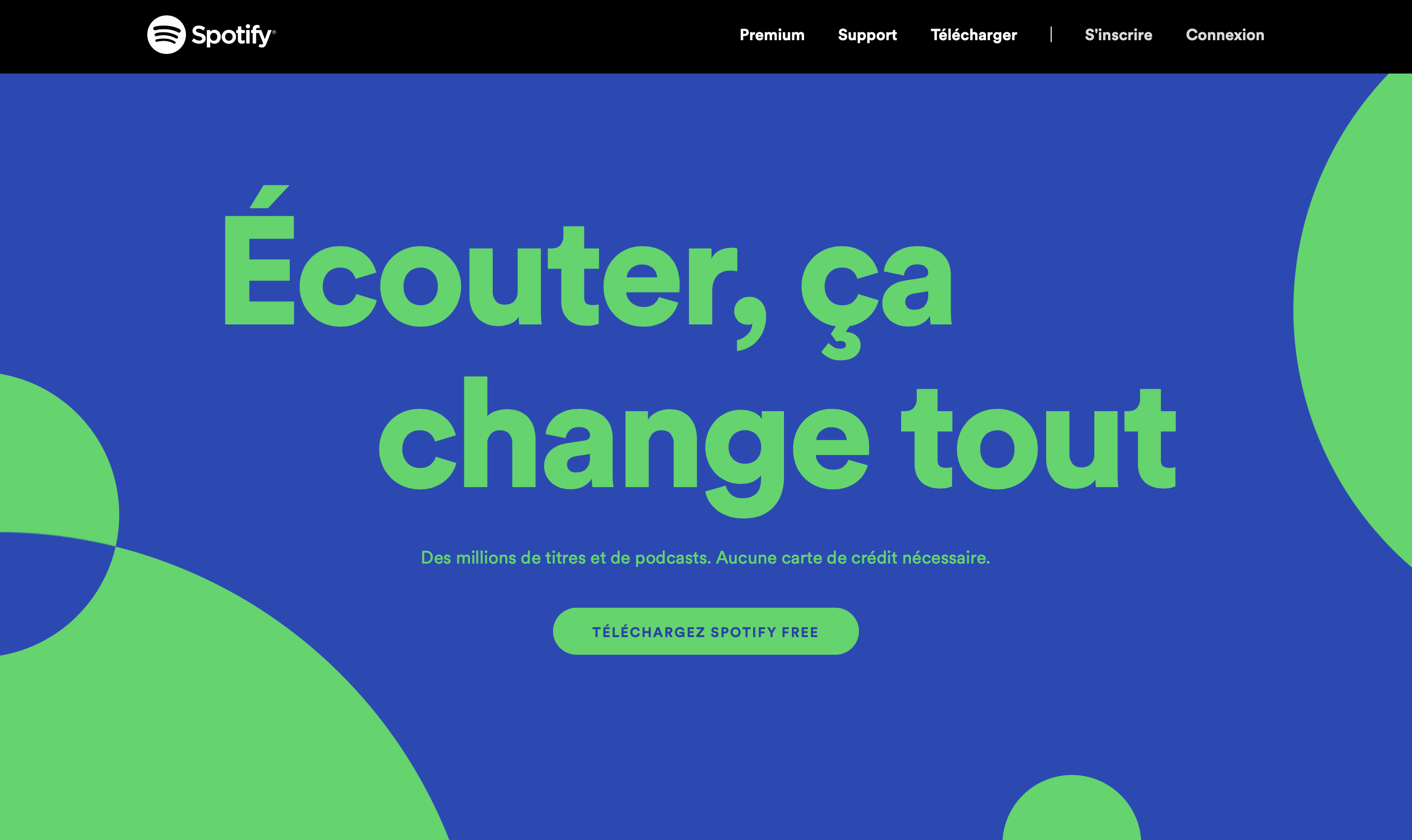 CTA visible au scroll sur le site.